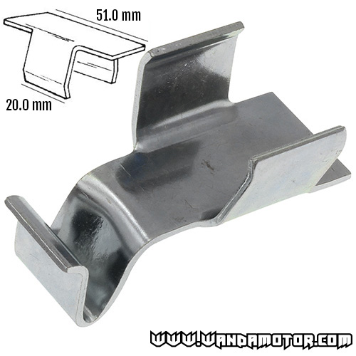 Track clip 20x51mm